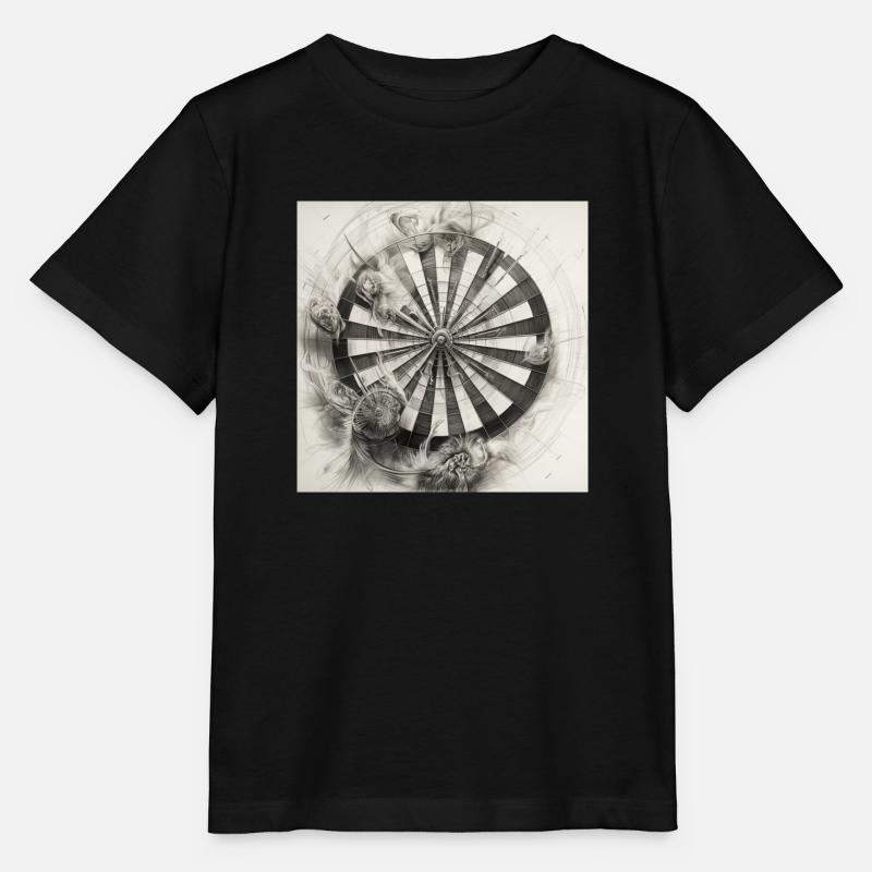 Dartboard Dartscheibe Winkingerschild - Stanley/Stella MINI CREATOR Kids’ T-Shirt - black