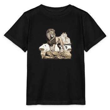 Regal Lion - Stanley/Stella MINI CREATOR Kids’ T-Shirt - black - Front - Mikhail (115cm)