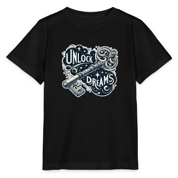 Unlock Dreams - Schlüssel Illustration - Stanley/Stella Kinder T-Shirt MINI CREATOR  - Schwarz - Vorne - Mikhail (115cm)