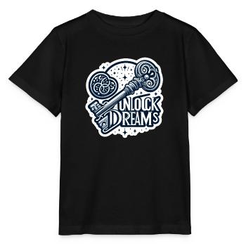 Unlock Dreams - Schlüssel Illustration - Stanley/Stella Kinder T-Shirt MINI CREATOR  - Schwarz - Vorne - Mikhail (115cm)