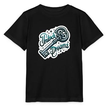 Unlock Dreams - Schlüssel Illustration - Stanley/Stella Kinder T-Shirt MINI CREATOR  - Schwarz - Vorne - Mikhail (115cm)