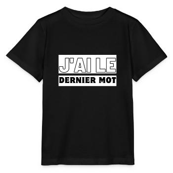 Duo Dominance Tees - T-shirt bio MINI CREATOR Stanley/Stella Enfant - noir - Devant - Mikhail (115cm)