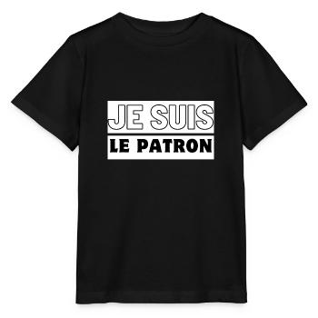Duo Dominance Tees - T-shirt bio MINI CREATOR Stanley/Stella Enfant - noir - Devant - Mikhail (115cm)
