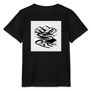Maîtrise du sentier de la montagne - T-shirt bio MINI CREATOR Stanley/Stella Enfant - noir - Devant - Mikhail (115cm)