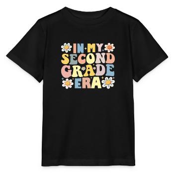 Lehrerin Schülerin 2. Klasse in meiner zweiten Klasse Ära - Stanley/Stella Kinder T-Shirt MINI CREATOR  - Schwarz - Vorne - Mikhail (115cm)