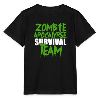 Zombie Apocalypse Survival Team Emergency Prepping - Stanley/Stella Kinder T-Shirt MINI CREATOR  - Schwarz - Vorne - Mikhail (115cm)