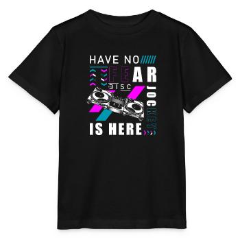 DJ Electro Spaß - Stanley/Stella Kinder T-Shirt MINI CREATOR  - Schwarz - Vorne - Mikhail (115cm)