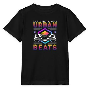 Schallplatte Disko Rave - Stanley/Stella Kinder T-Shirt MINI CREATOR  - Schwarz - Vorne - Mikhail (115cm)