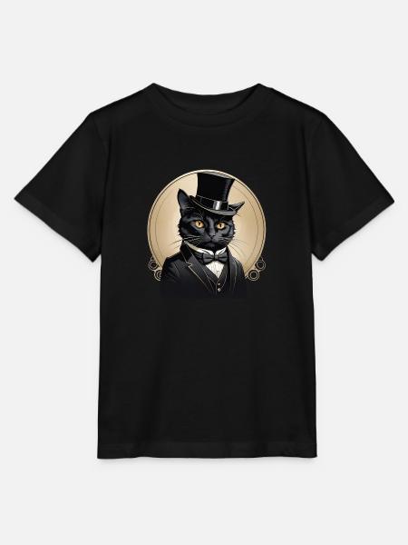 Kater - Stanley/Stella Kinder T-Shirt MINI CREATOR - Schwarz
