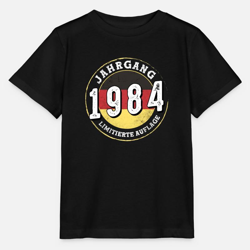 Limitierte Auflage 40 ans Jahrgangs 1984 - T-shirt bio MINI CREATOR Stanley/Stella Enfant - noir
