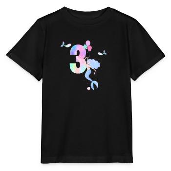 Meerjungfrau zum 3. Jahrestag - Stanley/Stella Kinder T-Shirt MINI CREATOR  - Schwarz - Vorne - Mikhail (115cm)