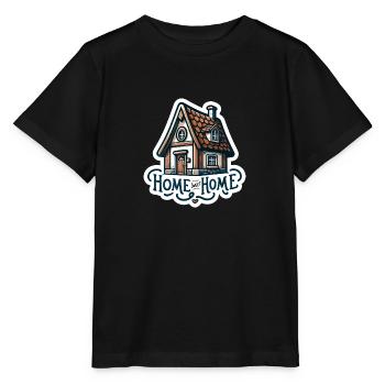 Home Sweet Home - Illustration de maison - T-shirt bio MINI CREATOR Stanley/Stella Enfant - noir - Devant - Mikhail (115cm)