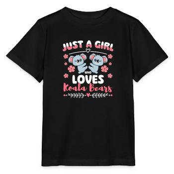 Koala Marsupial Zoo - Stanley/Stella MINI CREATOR Kids’ T-Shirt - black - Front - Mikhail (115cm)