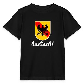 Baden is een gevoel - Stanley/Stella Kinder-T-shirt MINI CREATOR  - zwart - Voor - Mikhail (115cm)
