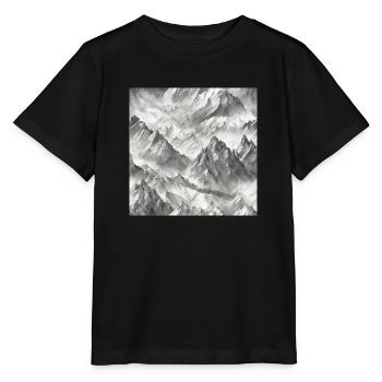 Mountains - Stanley/Stella MINI CREATOR Kids’ T-Shirt - black - Front - Mikhail (115cm)