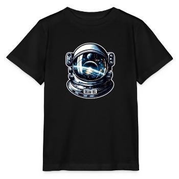 Dream Big - Astronaut Illustration - Stanley/Stella MINI CREATOR Kids’ T-Shirt - black - Front - Mikhail (115cm)