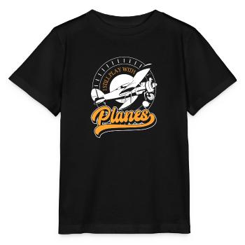 Modellflug Hobby Hobbypilot Testpilot - Stanley/Stella Kinder T-Shirt MINI CREATOR  - Schwarz - Vorne - Mikhail (115cm)