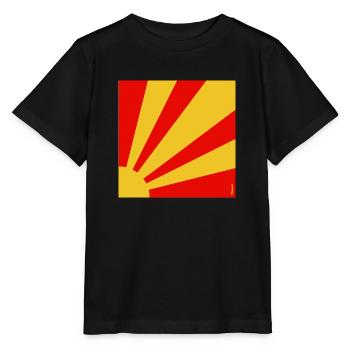 BLOW UP MOVIE: POP ART CUSHION 'SUNBURST' - Stanley/Stella MINI CREATOR Kids’ T-Shirt - black - Front - Mikhail (115cm)