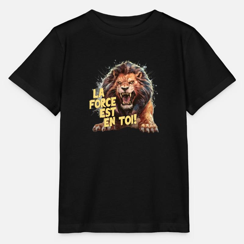 La force est en toi - T-shirt bio MINI CREATOR Stanley/Stella Enfant - noir