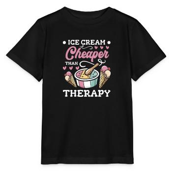 Eiscreme Süß Naschen - Stanley/Stella Kinder T-Shirt MINI CREATOR  - Schwarz - Vorne - Mikhail (115cm)