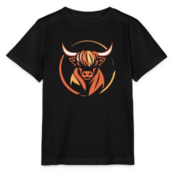 My Highlands cattle I love Highlands - Stanley/Stella MINI CREATOR Kids’ T-Shirt - black - Front - Mikhail (115cm)