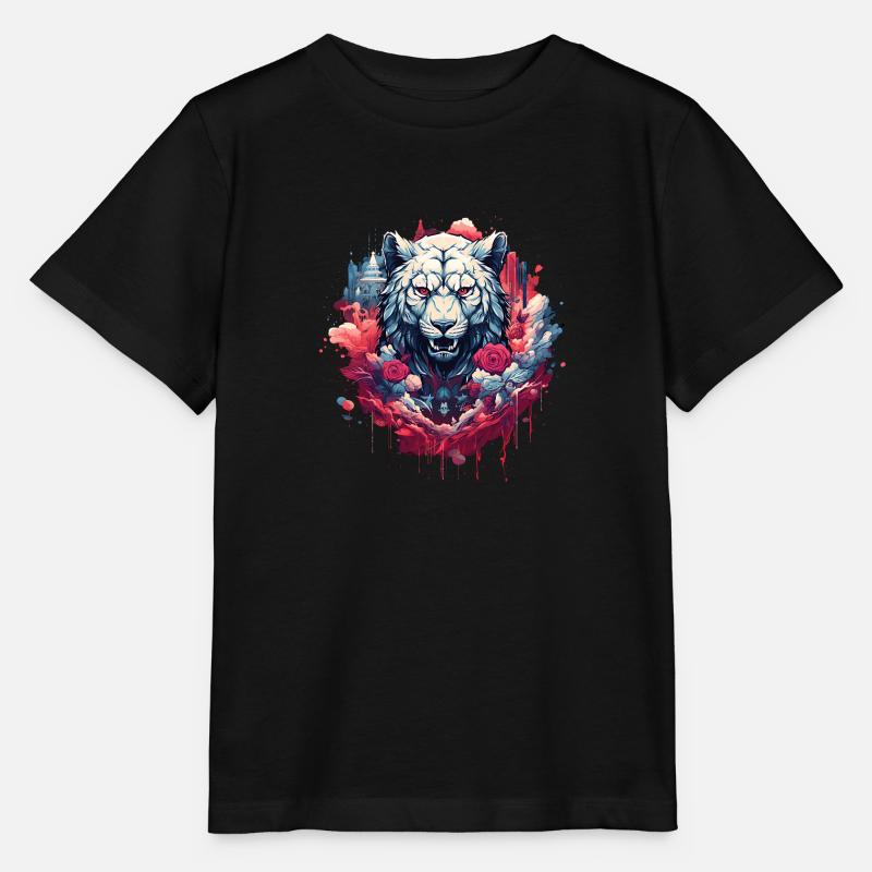 Rosentiger im Himmel - Stanley/Stella Kinder T-Shirt MINI CREATOR - Schwarz