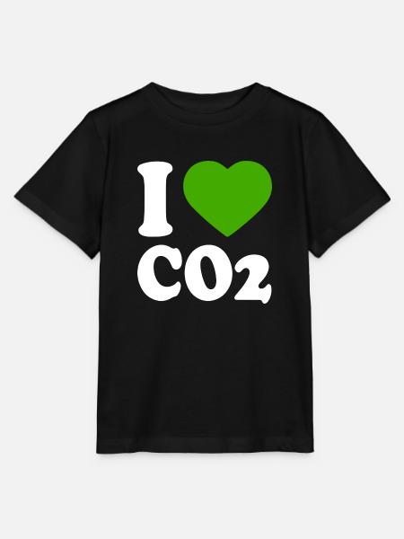 I love co2 - Stanley/Stella Kinder T-Shirt MINI CREATOR  - Schwarz