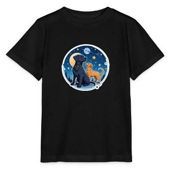 Freunde unter den Sternen - Stanley/Stella Kinder T-Shirt MINI CREATOR  - Schwarz - Vorne - Mikhail (115cm)