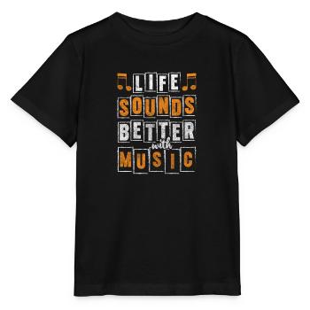 Musik Band Musikalisch Orchester - Stanley/Stella Kinder T-Shirt MINI CREATOR  - Schwarz - Vorne - Mikhail (115cm)