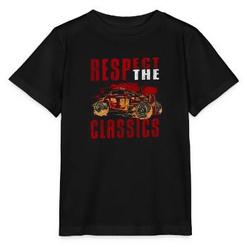 Classic Original Motor Sports Car - Stanley/Stella MINI CREATOR Kids’ T-Shirt - black - Front - Mikhail (115cm)