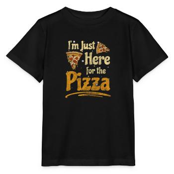 Pizza Pizzaofen Restaurant Lecker - Stanley/Stella Kinder T-Shirt MINI CREATOR  - Schwarz - Vorne - Mikhail (115cm)