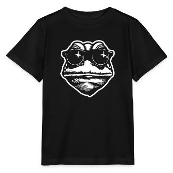 Crapaud grenouille - T-shirt bio MINI CREATOR Stanley/Stella Enfant - noir - Devant - Mikhail (115cm)