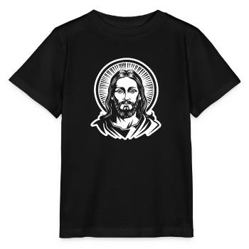 Jesus Christus Katholisch Religion Christentum - Stanley/Stella Kinder T-Shirt MINI CREATOR  - Schwarz - Vorne - Mikhail (115cm)