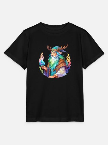 Druide Wasserfarben - Stanley/Stella Kinder T-Shirt MINI CREATOR - Schwarz