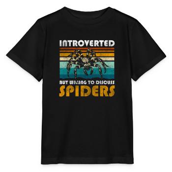 Spinne Biss Insekt - Stanley/Stella Kinder T-Shirt MINI CREATOR  - Schwarz - Vorne - Mikhail (115cm)