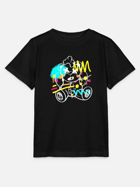 Urban Mauer Breakdance Streetmind - Stanley/Stella Kinder T-Shirt MINI CREATOR - Schwarz