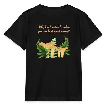 Chantareller hunter - Stanley/Stella MINI CREATOR Kids’ T-Shirt - black - Front - Mikhail (115cm)