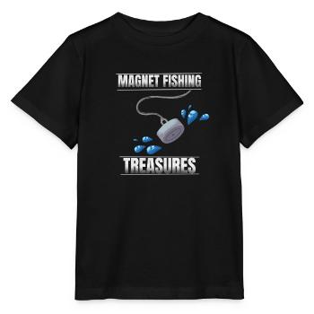 Pêche à l’aimant - T-shirt bio MINI CREATOR Stanley/Stella Enfant - noir - Devant - Mikhail (115cm)
