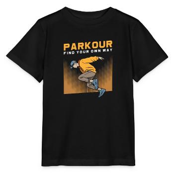 Parkour Roller Extremsporter Hoppa - T-shirt MINI CREATOR barn från Stanley/Stella - svart - Fram - Mikhail (115cm)