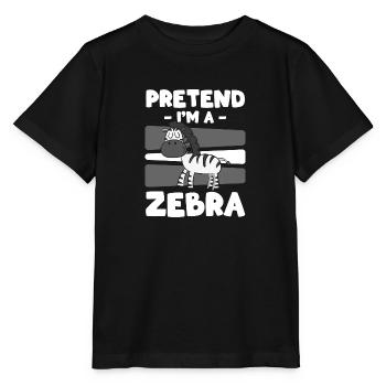 Safari Stripe Fur Grevy's Zebra - Stanley/Stella MINI CREATOR Kids’ T-Shirt - black - Front - Mikhail (115cm)