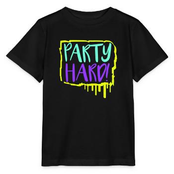 Party Hard Crew Mitglied Team Club Freunde Feiern - Stanley/Stella Kinder T-Shirt MINI CREATOR  - Schwarz - Vorne - Mikhail (115cm)