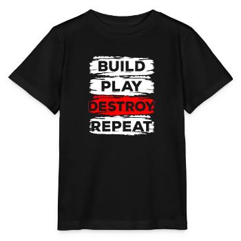 Blocs de serrage Souvenirs d’enfance - T-shirt bio MINI CREATOR Stanley/Stella Enfant - noir - Devant - Mikhail (115cm)