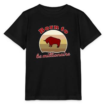 Le prochain millionnaire - T-shirt bio MINI CREATOR Stanley/Stella Enfant - noir - Devant - Mikhail (115cm)