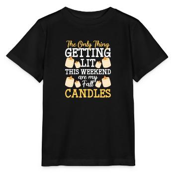 Kerzenschein Freundschaft Leidenschaft - Stanley/Stella Kinder T-Shirt MINI CREATOR  - Schwarz - Vorne - Mikhail (115cm)