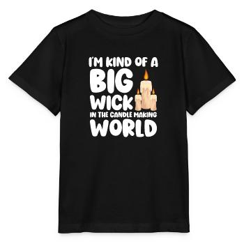 Bougie Date Chaleur Passion - T-shirt bio MINI CREATOR Stanley/Stella Enfant - noir - Devant - Mikhail (115cm)