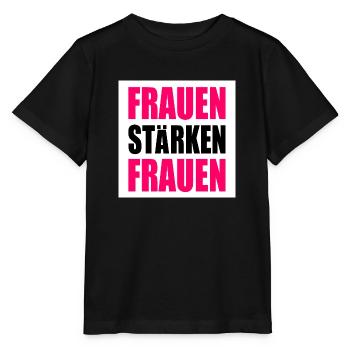 Frauen stärken frauen - Stanley/Stella Kinder T-Shirt MINI CREATOR  - Schwarz - Vorne - Mikhail (115cm)