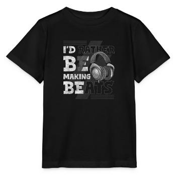 Fête Musiciens Foule Vie - T-shirt bio MINI CREATOR Stanley/Stella Enfant - noir - Devant - Mikhail (115cm)
