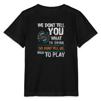 Discjockey Leidenschaft - Stanley/Stella Kinder T-Shirt MINI CREATOR  - Schwarz - Vorne - Mikhail (115cm)
