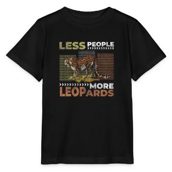 Predator Animals Big Cat Danger - Stanley/Stella MINI CREATOR Kids’ T-Shirt - black - Front - Mikhail (115cm)