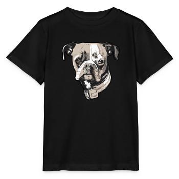 Hund Vierbeiner Frauchen - Stanley/Stella Kinder T-Shirt MINI CREATOR  - Schwarz - Vorne - Mikhail (115cm)
